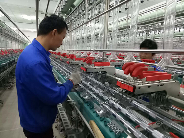 紡織工程安裝現場